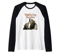 Wolfering Heights - Parodia gótica del Lobo Aullando Camiseta Manga Raglan