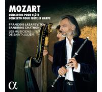 François Lazarevitch - Les Musiciens de Saint-Julien - Sandrine Chatron, harpe - Concertos pour flûte - Concerto pour flûte et harpe