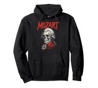 Wolfgang Amadeus Mozart Compositor de música clásica Death Metal Sudadera con Capucha