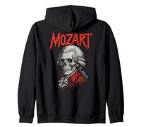 Wolfgang Amadeus Mozart Compositor de música clásica Death Metal Sudadera con Capucha