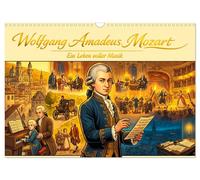 Wolfgang Amadeus Mozart - Ein Leben voller Musik (Wandkalender 2027 DIN A3 quer)