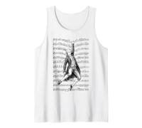 Wolfgang Amadeus Mozart Funny Composer Partitura Músico Camiseta sin Mangas