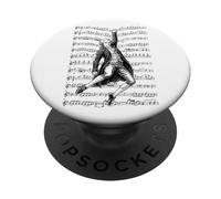 Wolfgang Amadeus Mozart Funny Composer Partitura Músico PopSockets PopGrip Adhesivo