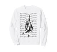 Wolfgang Amadeus Mozart Funny Composer Partitura Músico Sudadera