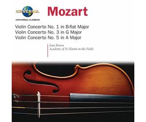 Wolfgang Amadeus Mozart/Iona Brown - Violin Concertos 1 3 & 5