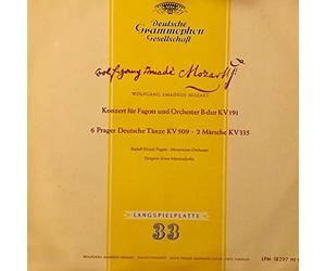 Wolfgang Amadeus Mozart - Rudolf Klepac, Ernst Märzendorfer - Konzert Für Fagott Und Orchester B-Dur KV 191/ 6 Prager Deutsche Tänze KV 509/ 2 Märsche KV 335 - Deutsche Grammophon - LPM 18297