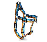 Wolfgang - Arnés prémium sin tirones para perros pequeños, medianos y grandes, fabricado en Estados Unidos, estampado SunsetPalms, mediano (5/8 pulgadas x 16-24 pulgadas)
