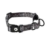 Wolfgang Collar de perro Martingale prémium para perros pequeños, medianos y grandes, fabricado en Estados Unidos, estampado WolfMtn, pequeño (5/8 pulgadas x 10-12 pulgadas)