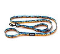 Wolfgang - Correa premium para perros pequeños, medianos y grandes, fabricada en Estados Unidos, estampado SunsetPalms, doble asa grande (1 pulgada x 6 pies)
