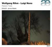 Wolfgang Rihm Wolfgang Rihm/Luigi Nono: Passion Texts (CD) (Importación USA)
