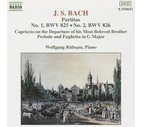 Wolfgang Rübsam - Partitas nos 1 & 2 BWV 825-826 / Prélude & fughetta BWV 902 / Capriccio BWV 992