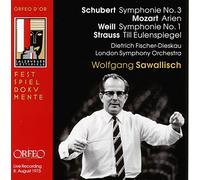 Wolfgang Sawallisch dirige Schubert, Mozart, Weill et R. Strauss. Fischer-Dieskau.
