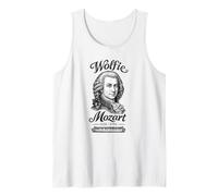 Wolfie Mozart Teclado de Piano de Retrato de música clásica Camiseta sin Mangas