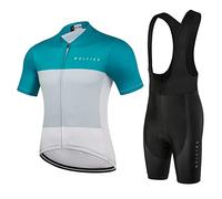 WOLFIRE WF Ropa Ciclismo Hombre, Traje Ciclismo Hombre, con 20D Gel Pad Bib Acolchado, Maillot Ciclismo Hombre Verano, Equipacion Ciclismo Hombre, Mallot y Culot MTB, Culotte Ciclismo Hombre