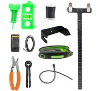 wolfman Juego Ajustable para Arco Compuesto Regla T Anillo D Visor Interno Nivel Burbuja Herramienta para Tiro con Arco Caza Exterior Entrenamiento y Práctica (Juego Intermedio)