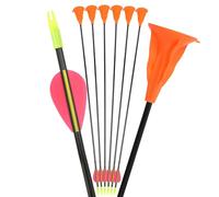 wolfman Suction Cup Flechas de Tiro con Arco con Plumas de Goma Flechas de Objetivo de Arco para Juegos de Interior al Aire Libre Actividades Familiares para Todas Las Edades (24, Naranja)