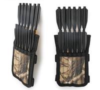 wolfman Tiro con Arco Carcaj Portabolas Ballesta Carcaj Mini Ballesta Flechas Carcaj Guardabrazos Portaflechas para Mini Ballesta (Puede Contener 12 Flechas, Camo)