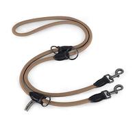 Wolfone Correa para Perros de Doble Extremo, Resistente y Ajustable, Buena para Paseos, Camping, Apta para Perros Grandes, medianos y pequeños, 2,1 m de Arena