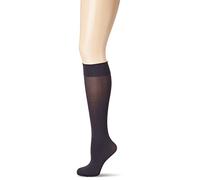 Wolford Velvet de Luxe 50 Knee-Highs Calcetines Altos, 50 DEN, Azul (Admiral 5280), S para Mujer