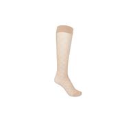WOLFORD Calcetines hasta la rodilla SHEER PATTERN 30 DEN fairly light marrón claro | S