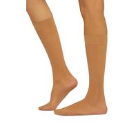 Wolford Individual 10 Knee-Highs Ceidos, 10 DEN, Beige (Gobi), S para Mujer
