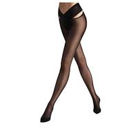Wolford Individual 12 Stay-Hip Ceñidos, 10 den, Negro, XS para Mujer