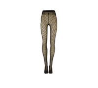 WOLFORD Medias de moda VELVET NET ILLUSION Black/Black negro | S