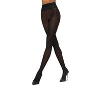 Wolford Medias de neón de 40 denier para mujer, semitransparentes, brillantes, suaves, con logotipo, cintura invisible, puntera reforzada, Almirante, XS