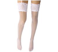 Wolford Satin Touch 20 Stay-Up Ceñidos, guaridas, Multicolor (Blanco), M para Mujer