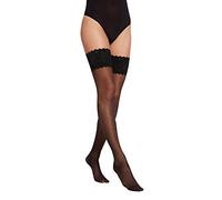 Wolford Satin Touch 20 Stay-Up Medias, 20 DEN, Negro (Black 7005), S para Mujer