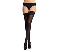 Wolford Velvet de Luxe 50 Stay-Up Ceñidos, 50 DEN, Negro (Black 7005), S para Mujer