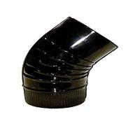 Wolfpack 22011112 Codo Estufa Color Negro Vitrificado de 120 mm. 45°.