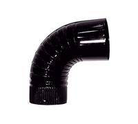 Wolfpack 22011125 Codo Estufa Color Negro Vitrificado de 200 mm. 90°.