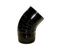 Wolfpack 22011127 Codo Estufa Color Negro Vitrificado de 200 mm. 45°.