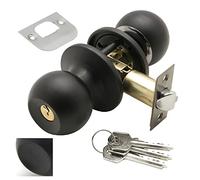 Wolfpack 3030575 Pomo Puerta Wolfpack Con Llave Negro