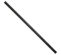 WOLFPACK LINEA PROFESIONAL 05190485 Aluminio Negro 2,5 m Puerta, Garaje, Burlete Cepillo Cochera, Multicolor