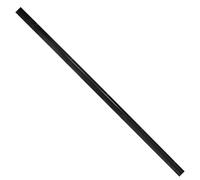 WOLFPACK LINEA PROFESIONAL 05190490 Aluminio Negro con Goma 2,5 m. Perfil Bajo Cochera Cepillo De Puerta, Burlete Garaje, Multicolor