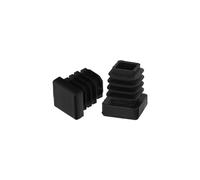 WOLFPACK LINEA PROFESIONAL 05330520 Interior Plastico Cuadrada 16x16 mm. Color Negro. Bolsa 200 Unidades. Contera Mesa, Silla, Muebles, Estanteria