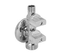 WOLFPACK LINEA PROFESIONAL 1/2x3/4x3/8 Escuadra Salida 3/4" y 3/8". Entrada De 1/2" Paso, Llave Angular, Toma Lavadora Doble, Latón, Multicolor, Individual