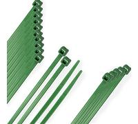 WOLFPACK LINEA PROFESIONAL 13050347 Brida Nylon 100%. Color Verde 3,6 x 140 mm. Bolsa 100 Unidades. Abrazadera Plastico, Organizador Cables, Alta Resistencia, Multicolor