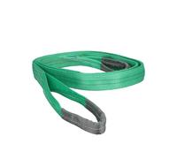 WOLFPACK LINEA PROFESIONAL 15030209 Eslinga Plana Doble Banda 2.000 Kg. Factor Seguridad 7:1, Longitud: 4 Metros Ancho 6 cm. 100% Poliester. Color Verde, Multicolor, Individual