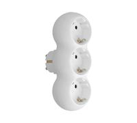 Wolfpack linea profesional adaptador triple schuko recto 16a. 250v.