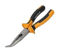 WOLFPACK LINEA PROFESIONAL Alicates Boca Curva 200 mm. Acero DIN 5745 Alicates Punta Curva, Alicates Boca Curva Larga,