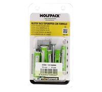WOLFPACK LINEA PROFESIONAL - Blister Tacos Topgripper Bimaterial Con Tornillos Ø 10 mm. 10 Piezas Taco Anclaje Universal, Taco Hormigon, Taco Pladur