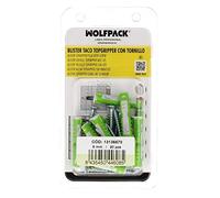 WOLFPACK LINEA PROFESIONAL - Blister Tacos Topgripper Bimaterial Con Tornillos Ø 8 mm. 20 Piezas Taco Anclaje Universal, Taco Hormigon, Taco Pladur