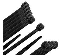 WOLFPACK LINEA PROFESIONAL Brida Nylon 100%. Color Negro 2,5 x 160 mm. Bolsa 100 unidades. Abrazadera Plastico, Organizador Cables, Alta Resistencia