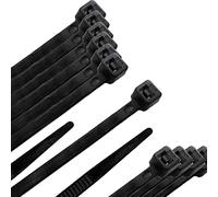 WOLFPACK LINEA PROFESIONAL Brida Nylon 100%. Color Negro 4,5 x 360 mm. Bolsa 100 unidades. Abrazadera Plastico, Organizador Cables, Alta Resistencia
