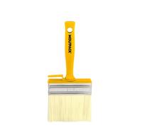 WOLFPACK LINEA PROFESIONAL Brocha Profesional Techos 100x30 mm. Cerda Blanca. Mango Ergonomico, Con Gancho. Brocha Pintura, Brocha Pintor Profesional