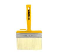 WOLFPACK LINEA PROFESIONAL Brocha Profesional Techos 140x40 mm. Cerda Blanca. Mango Ergonomico, Con Gancho. Brocha Pintura, Brocha Pintor Profesional