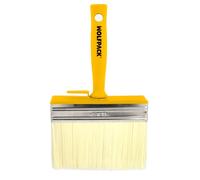 WOLFPACK LINEA PROFESIONAL Brocha Profesional Techos 150x50 mm. Cerda Blanca. Mango Ergonomico, con Gancho. Brocha Pintura, Brocha Pintor Profesional